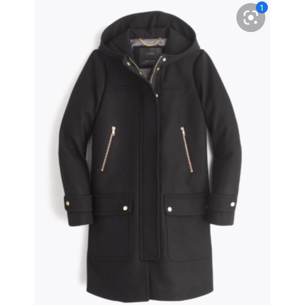 J Crew Melton Wool Coat